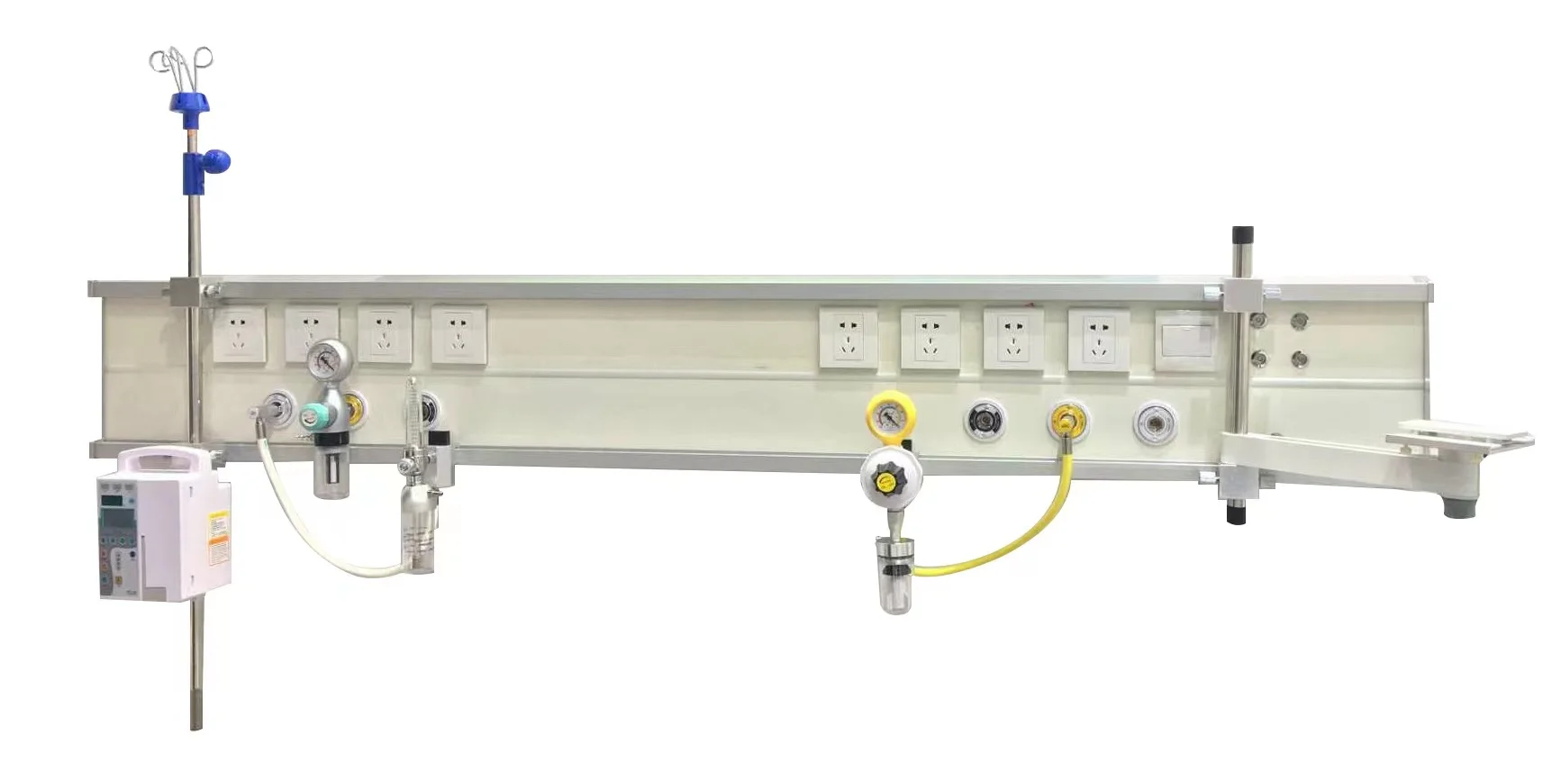 China Factory Supplied Top Quality Icu No Rail Bed Head Panels Hospital Bed Head Units with Light