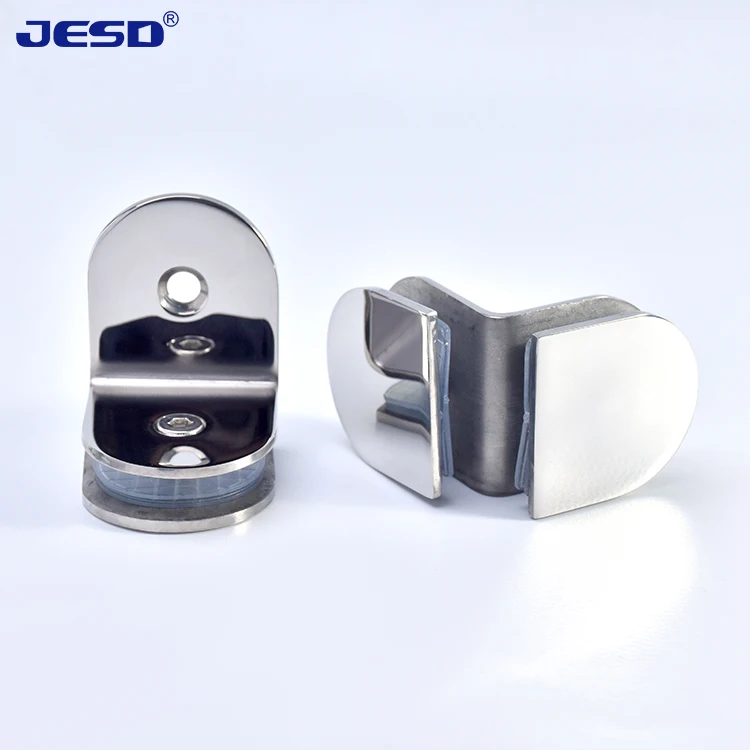 Frameless Glass Door Clamp Glass To Wall Fixing Brass Bracket Clip Matte Black Glass Clamp