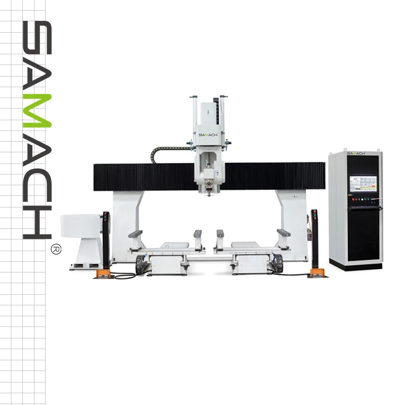 SAMACH 5-axis CNC Center Machine Five Axis ATC CNC Router Wood Engraving Machine