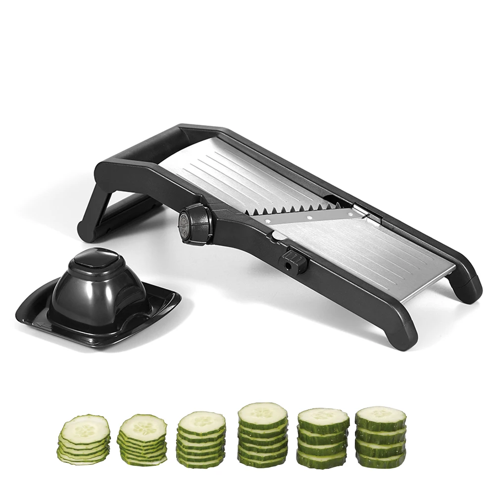kitchen Hand manual stainless steel adjustable mandolin vegetable cutter slicer
