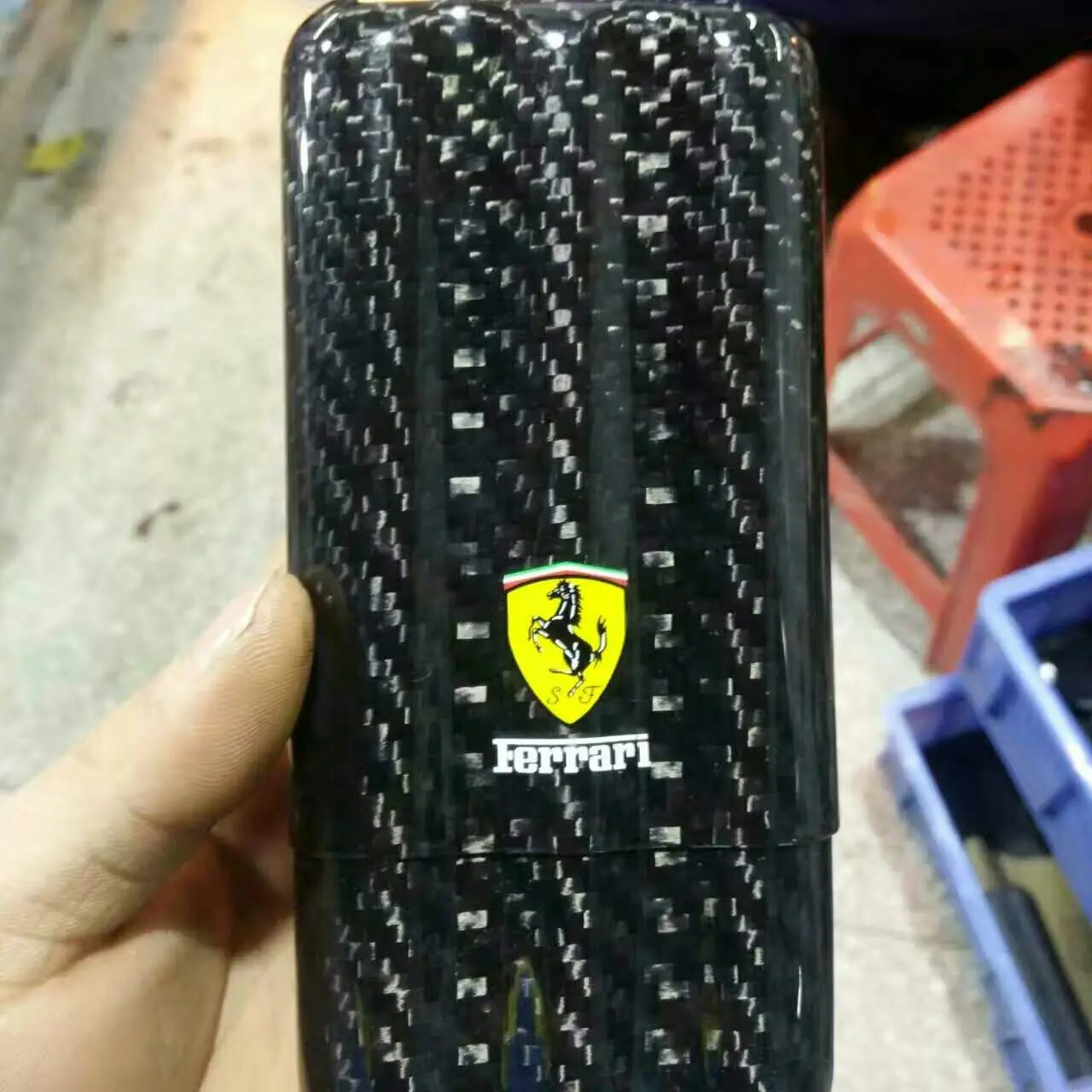 2 Finger 3 Finger Real Carbon Fiber Cigar Cases/Humidors
