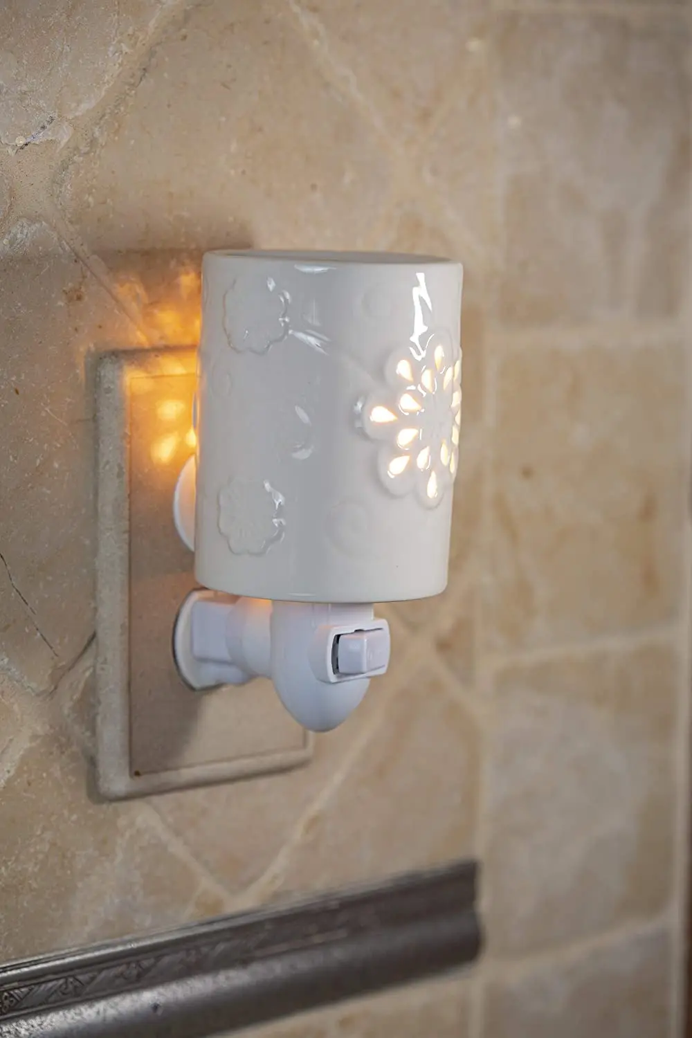 Mosaic   Warmer Candle Plug in Wall Aroma Wax Warmer Indoor Used Aromatherapy Candle Warmer