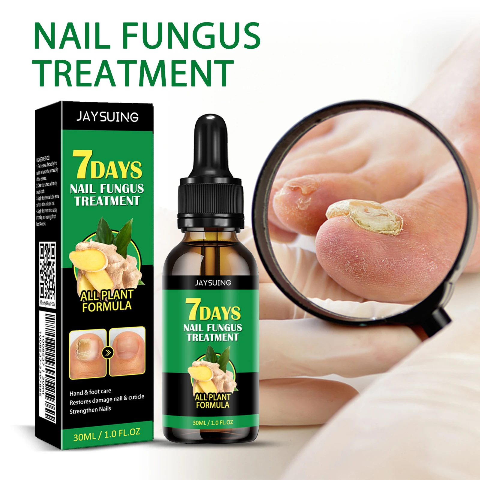 Hot Selling Wholesale Foot Care Cuticle Strengthen Nails Remove Onychomycosis 7 Days Fungal Nail Theatment Repairing Serum