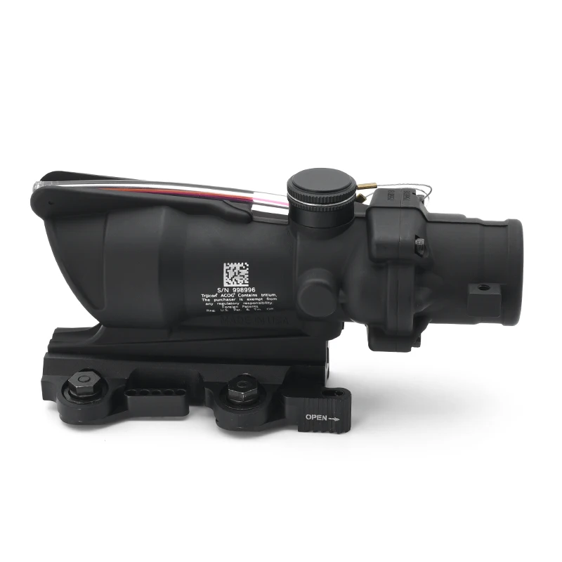 New Tactical Hunting 4X32 TA31 Upgraded Real Fiber Red Dot Scope with LT100 QD Mount