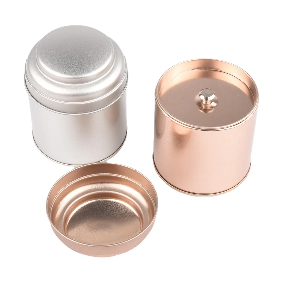 Factory High Quality Metal Tea Canister Packaging Tea Can Gift Box Custom Tea Tin