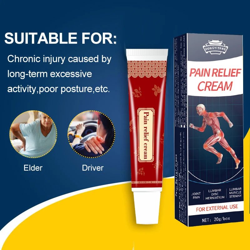 Knee Joint Pain Ointment Chinese Herbal Formula Leg Pain Soothing Cream