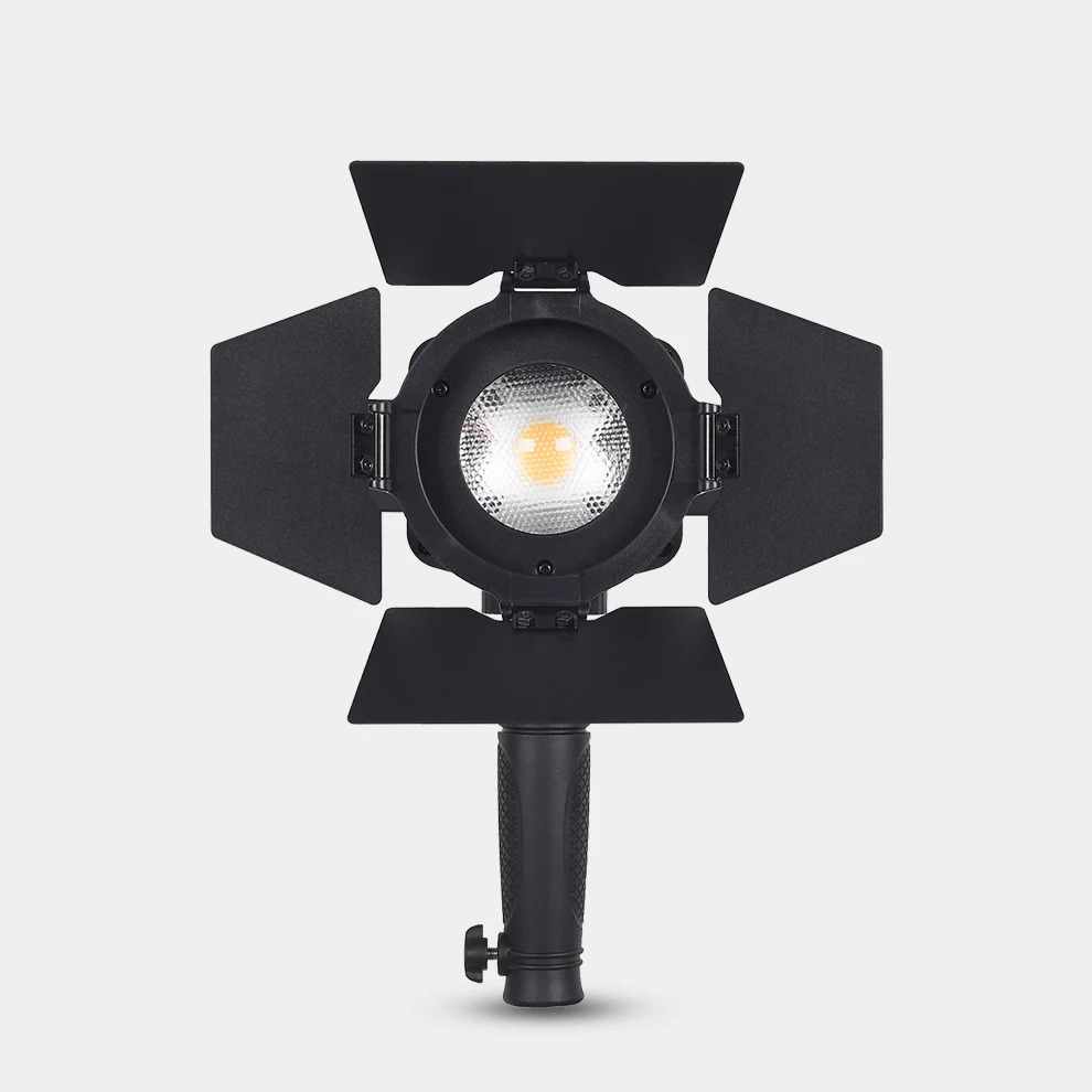 Tolifo FL-60S 60W Daylight 6000 Lumen LED Fresnel Light Studio COB Focus Video Spot Light with Dual Power Supply