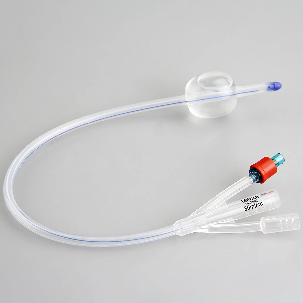 Factory Price Medical 2-Way or 3-way disposable medical 100% Silicone Foley Catheter For Pediatric