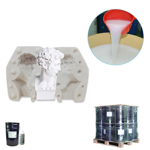 2022 Free sample rtv-2 two part liquid silicone rubber for construction ornament gypsum plaster cornice sculpture stucco mold