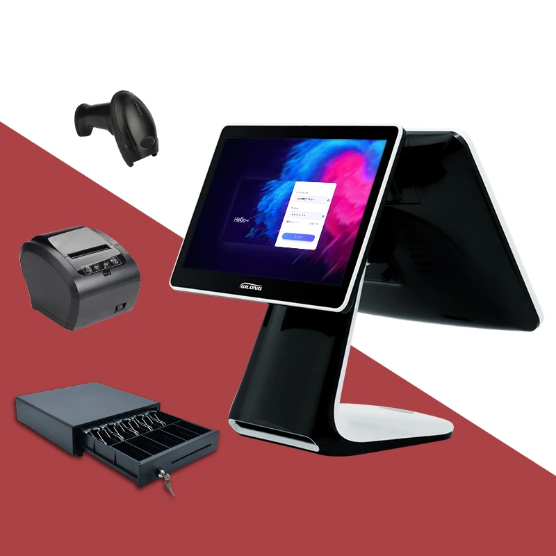 VESA Supported 15.6 Inch Detachable All in One Touch Screen POS System
