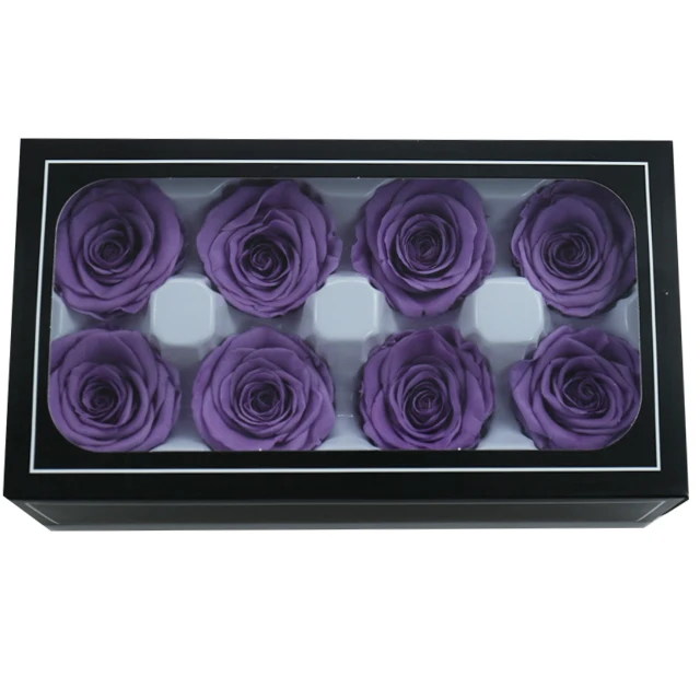 every love preserved rose grade b 5-6 cm black blue pink real touch rose eternal forever flower head bud in a box