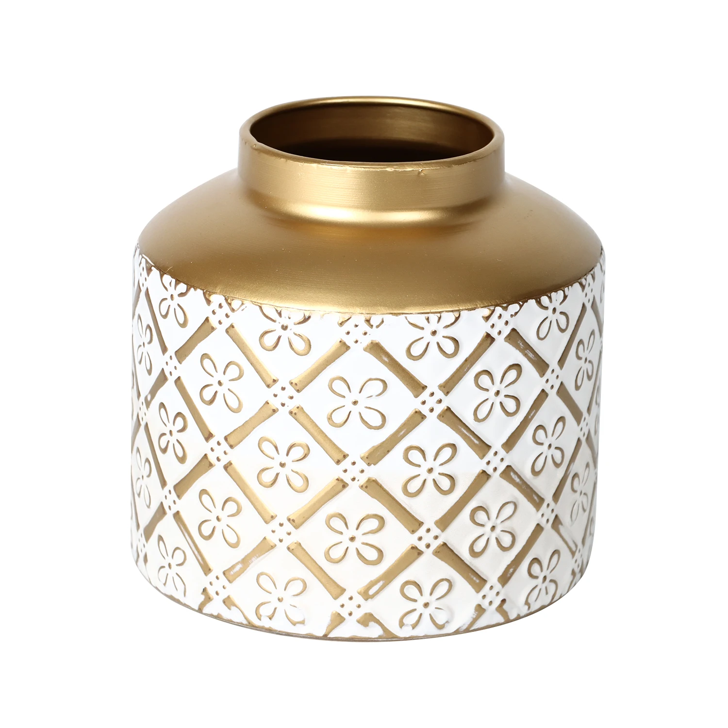 Factory Sale Vintage Gold Luxury Decorative Flower Nordic Vase Metal Vases For Home Decor