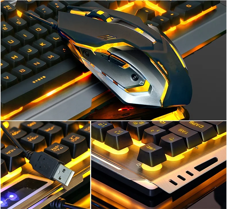  Механический проводной ПК компьютер ноутбук USB rgb игровая