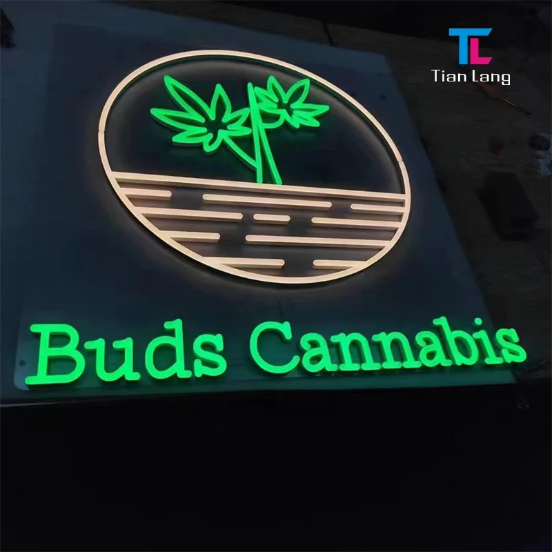 Manufacturer Custom Outdoor Popular 3D Illuminated Store Advertising Letter Logo Signs Led Backlit Channel Letter Sign