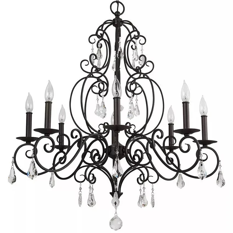 Elegant Home Decor Pendant Lighting Crystal Chandelier Luxury Modern Candle Style Chandelier Light For Living Room