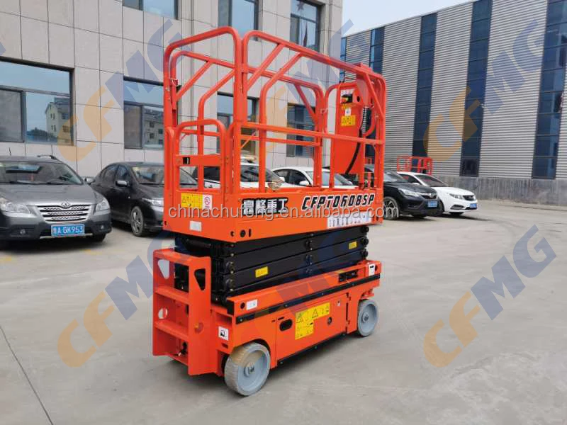 aerial personal lift manufacturer supply electric hydraulic wheeled self-propelled aerial scissor lift