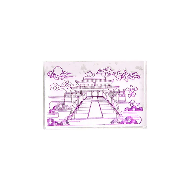 Популярные товары в тренде, акриловая печать фиолетового золота, удобное хранение, креативный узор, интересная и новая печать