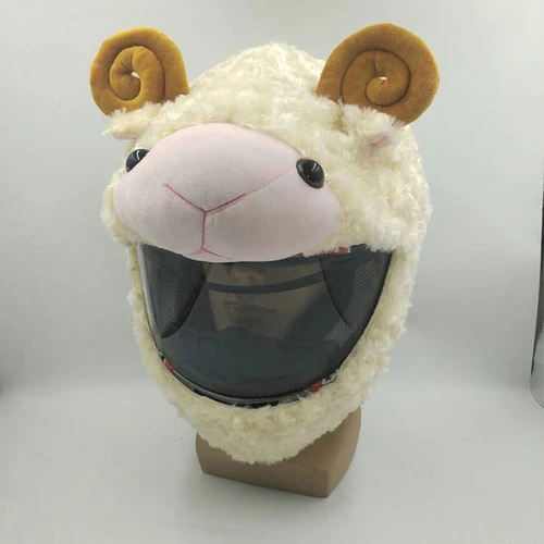 Helmet Cover Motorcycle Fashion Funny Cartoon Decorated Cat Ears Santa Claus Smiling Face Panda Hat Cover For Motorcycle
