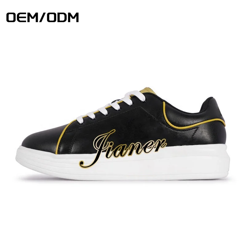 JIANER Hot Sale Simple Stylish Young Custom Flat Walking Zapatos Mens Shoes Casual Sport Sneakers