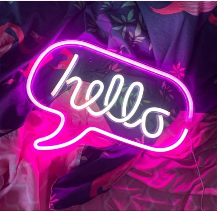 Wall mounted custom led neon letters backboard light for party and events decoration
