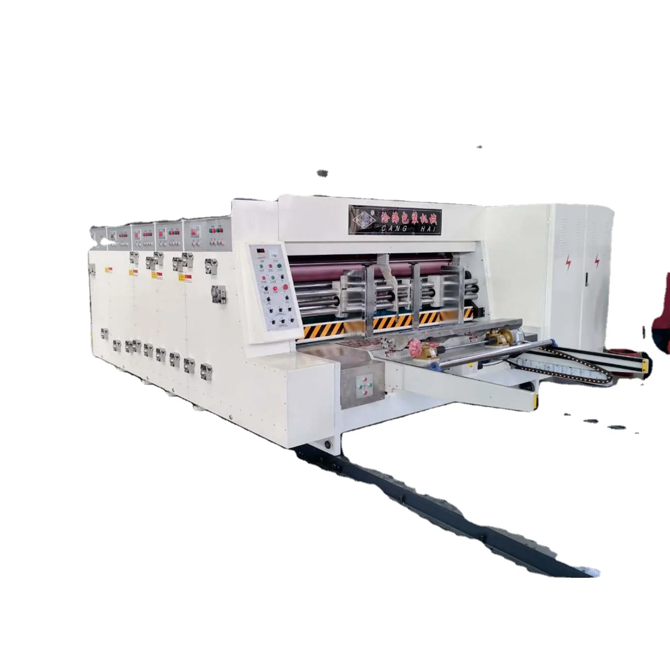 Flexo 2 3 4 Color Printer Slotter And Rotary Die Cutter Full Automatic Flexo Folder Gluer Carton Making Machine