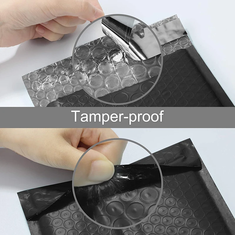 custom  low moq plastic  biodegradable matt black hot pink bubble flyers plastic courier ready to ship mailing bags