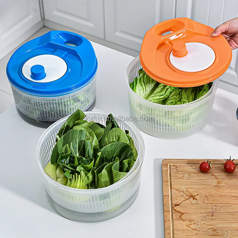Salad Spinner Hand Operated Washing Colander Vegetables Dryer Hand Operated Washing Colander Salad Spinner
