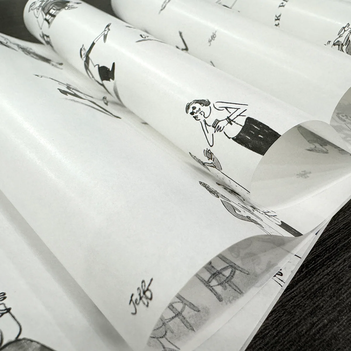 Wholesale 21g Kraft Art Paper Custom Printed Pattern Environmentally Friendly Clothing Lined Wrapping Paper