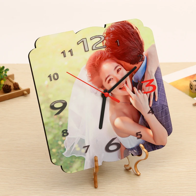 CL-03 Home Decoration MDF Heat Press Sublimation Wall Clock Digital MDF Wall Clock For Printing