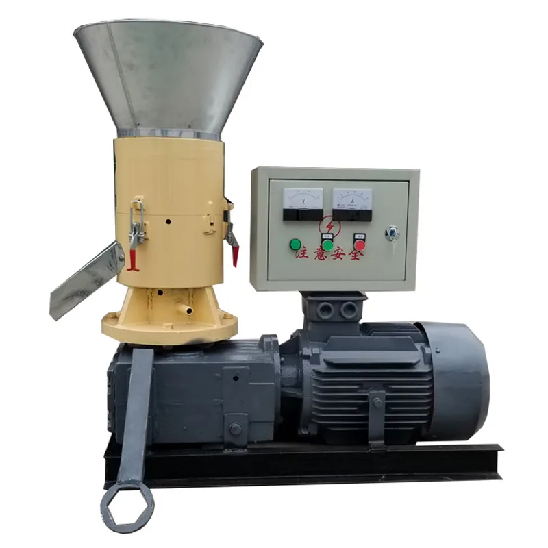 Biomass wood pellet making machine sawdust shavings straw cow dung fungus stick pellet fuel compressor one machine multi-purpose