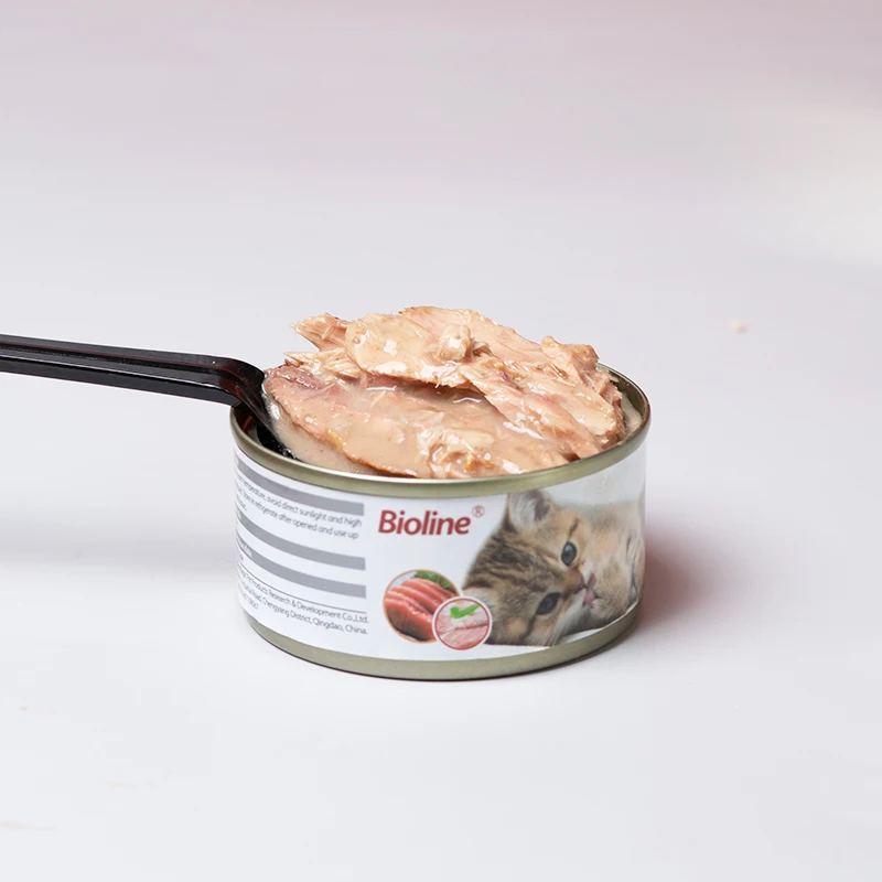 Горячая распродажа влажный корм для кошек тунец говядина консервированный Oem Odm домашних животных
