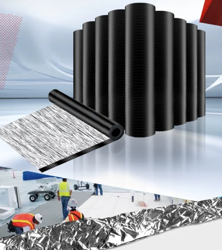 Waterproof and leak sealing of building roofs SBS asphalt self-adhesive waterproof roll insulation material, strong crack sealin