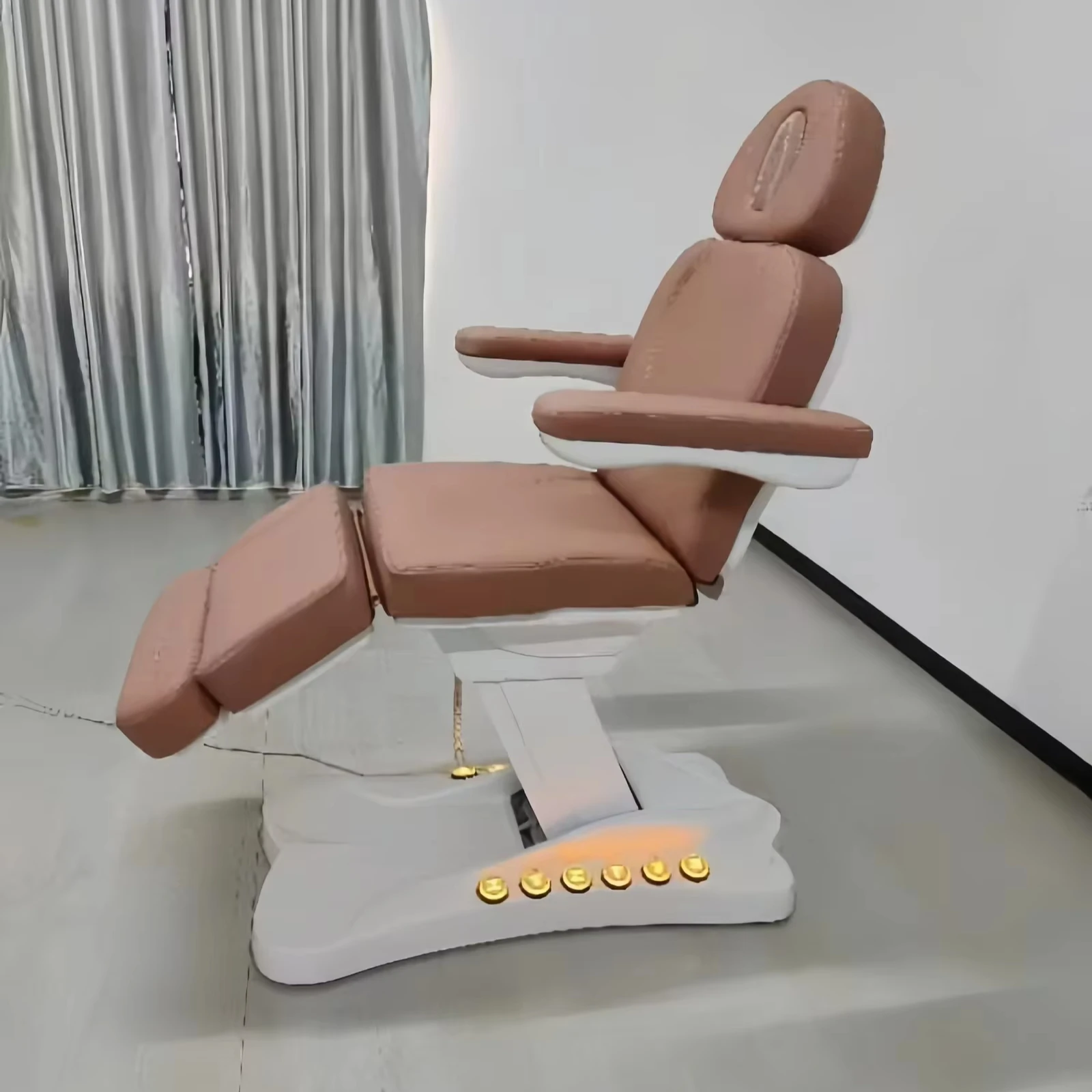 Beauty salon furniture  SPA  bed adjustable massage table electric facial bed with armrest hairdressing furniture