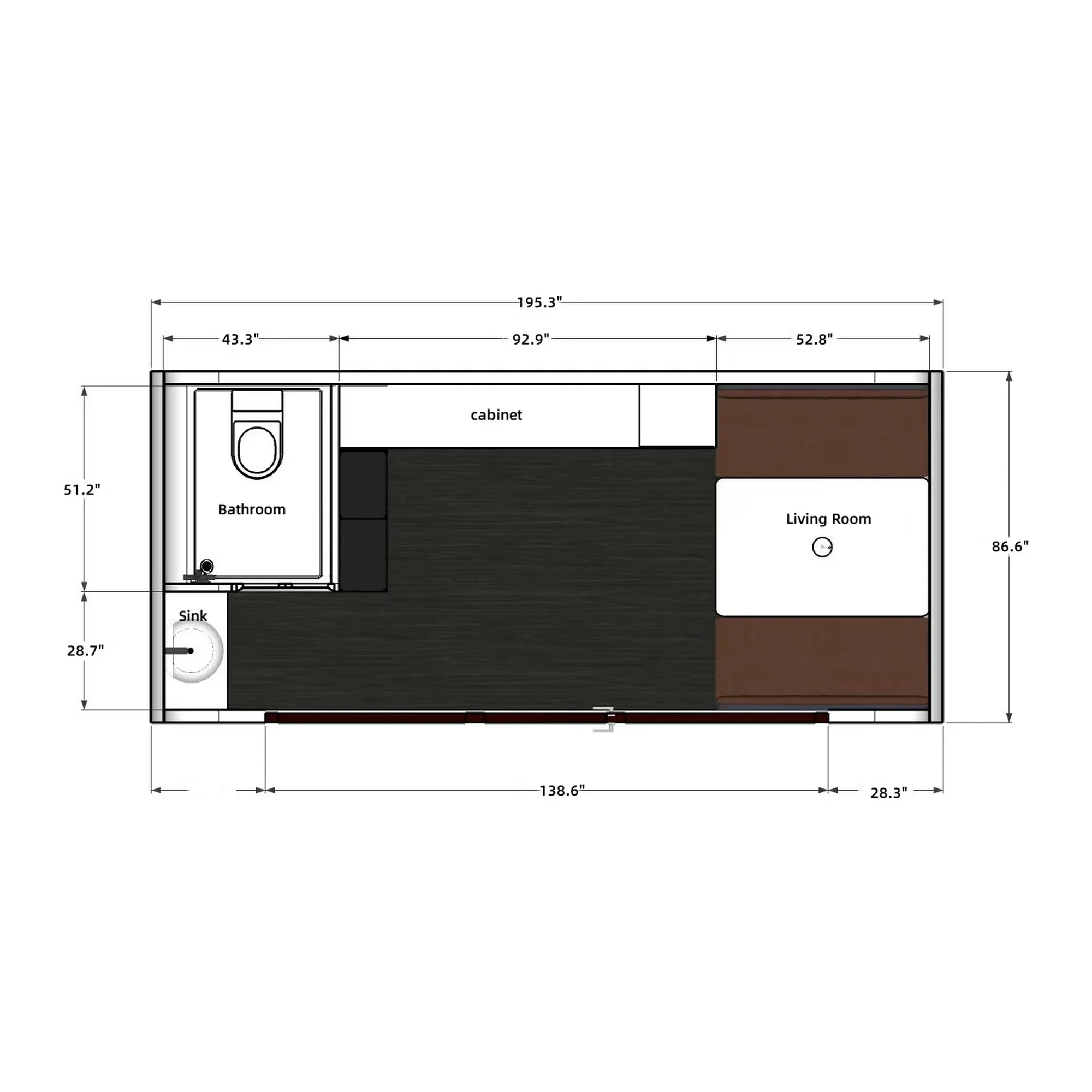 Chinese Waterproof Steel Container Houses Prefabricated Caravan House for Hotel Use