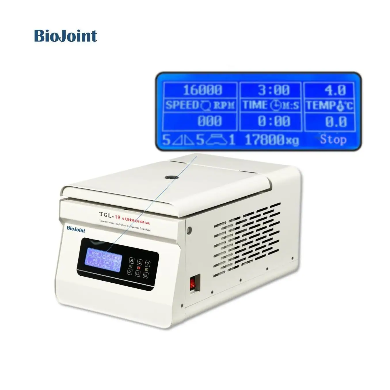 Small Size Micro Capacity High speed 18500rpm Refrigerated 24*1.5/2ml PCR Laboratory Centrifuge TGL-18