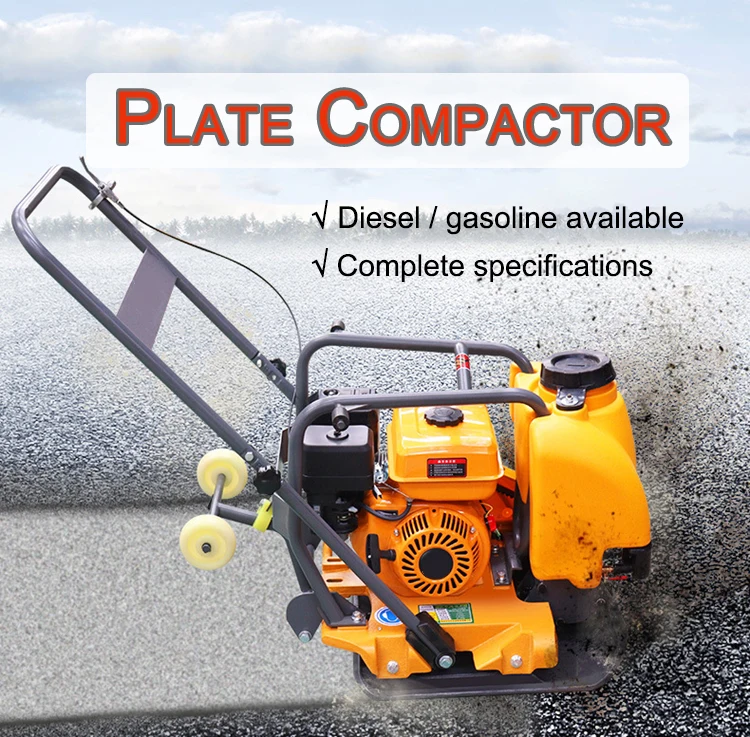 Reversible Diesel Vibratory Ground Plate Compactor Vibrating Tamping Compactor for Asphalt Sand Cement Road