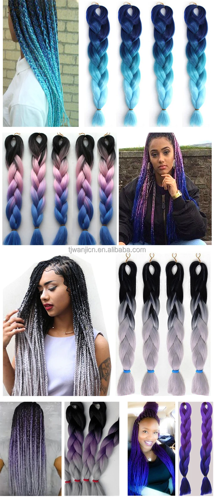 Ombre Jumbo Braid1