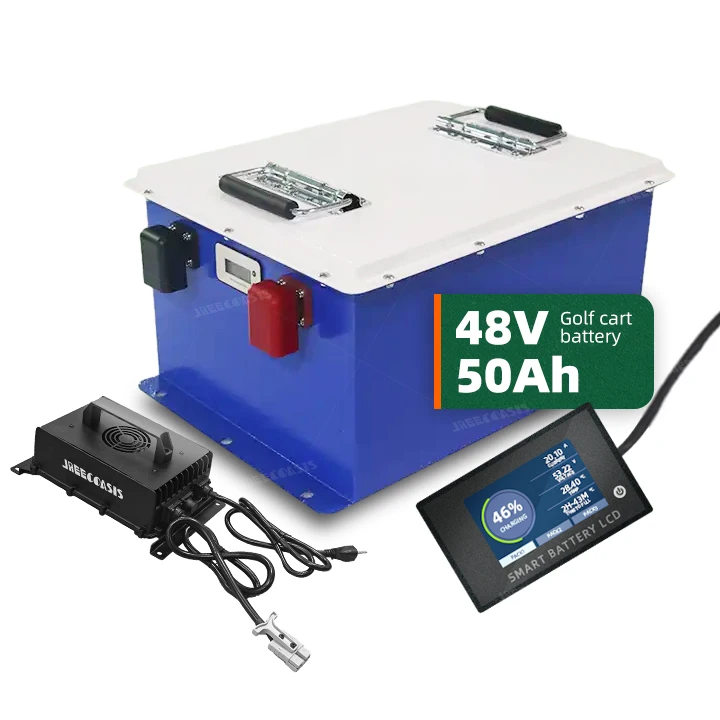 48v 50Ah 2560Wh Club Cart Deep Cycle Lifepo4 51.2v 48 Volts Low Speed Sightseeing Car Lithium Ion Golf Cart Battery Pack