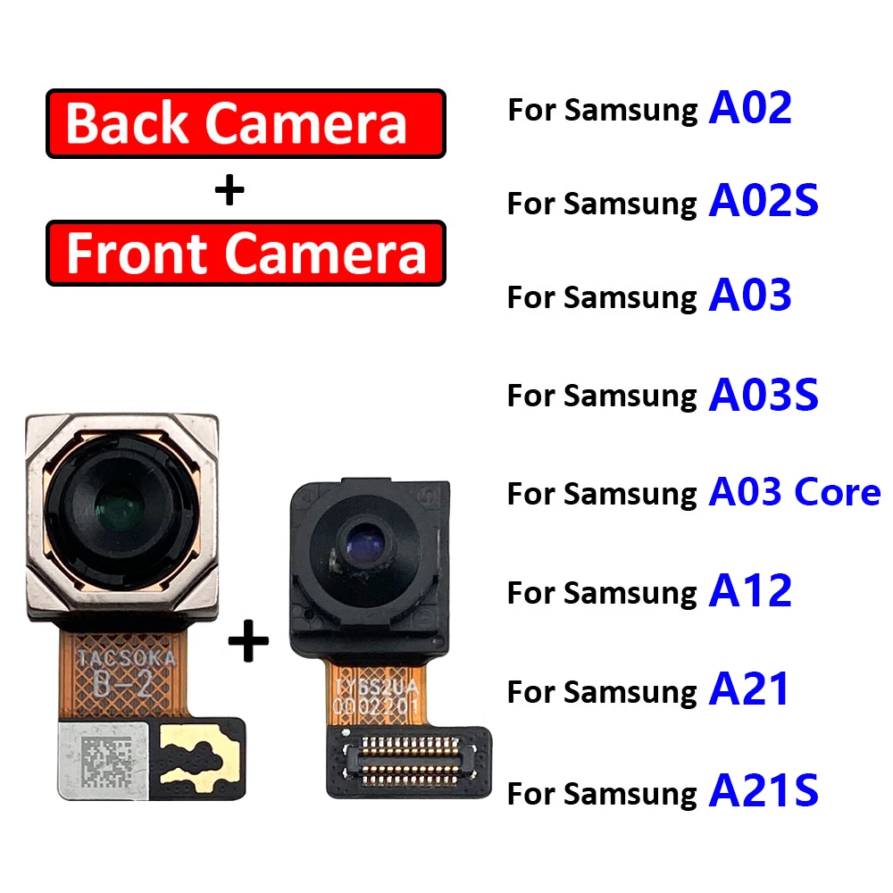 Задняя Камера фронтальная камера для Samsung A01 A02 A03 Core A11 A12 A21S A31 A41 A51 A71 запасные части основной задней камеры