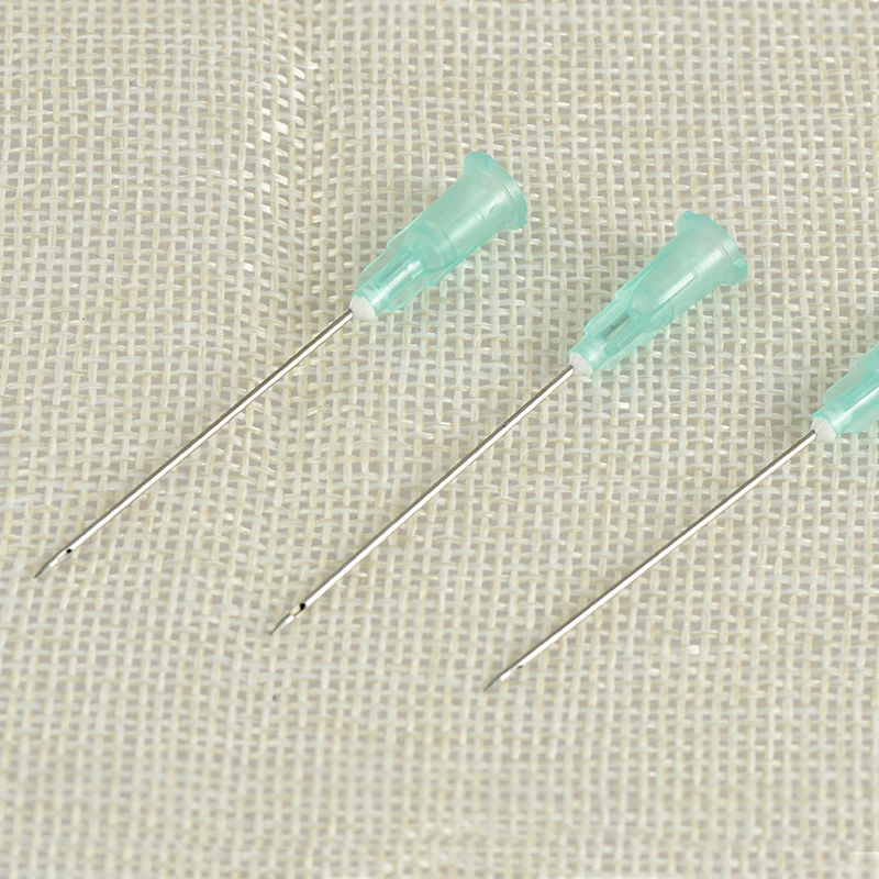 Customise Single use stainless steel tubing 1 2 handle Disposable Sterile acupuncture needles with tube