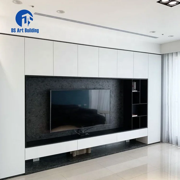 DS Modern Fashion Wooden Luxury Modern Design TV Stand TV Unit Wall Mounted Living Room TV Cabinet