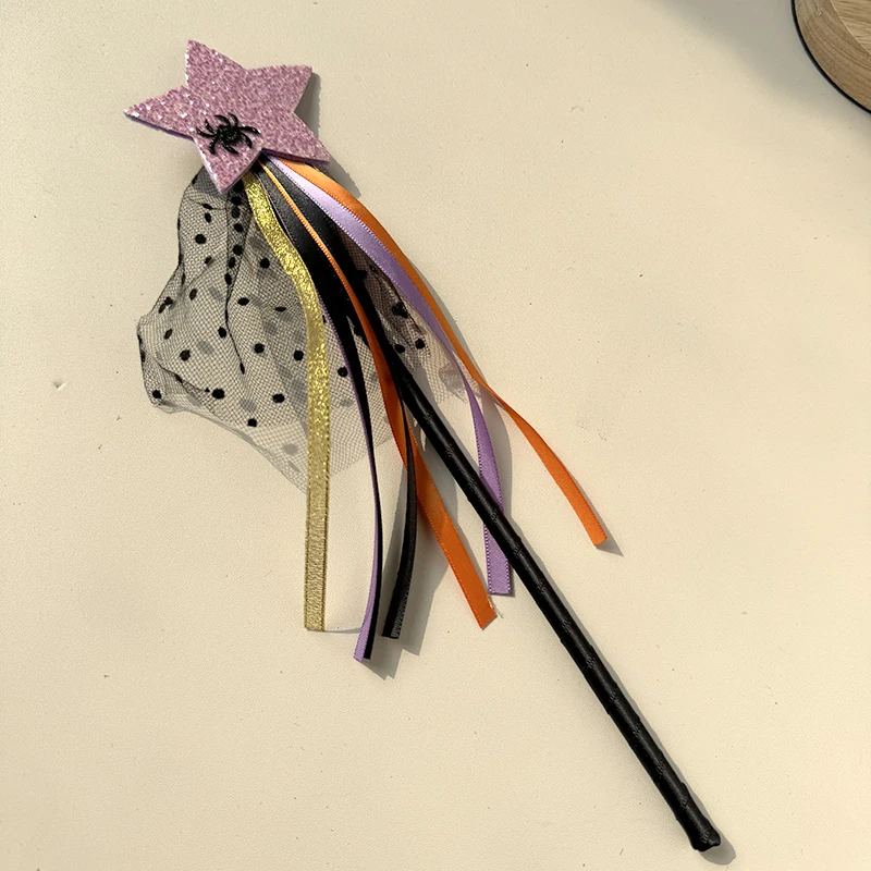 Princess For Kids Glitter Halloween Angel Magic Wands Pumpkin Shape Fairy Wands Party Princess  Angel Costume Star Wand