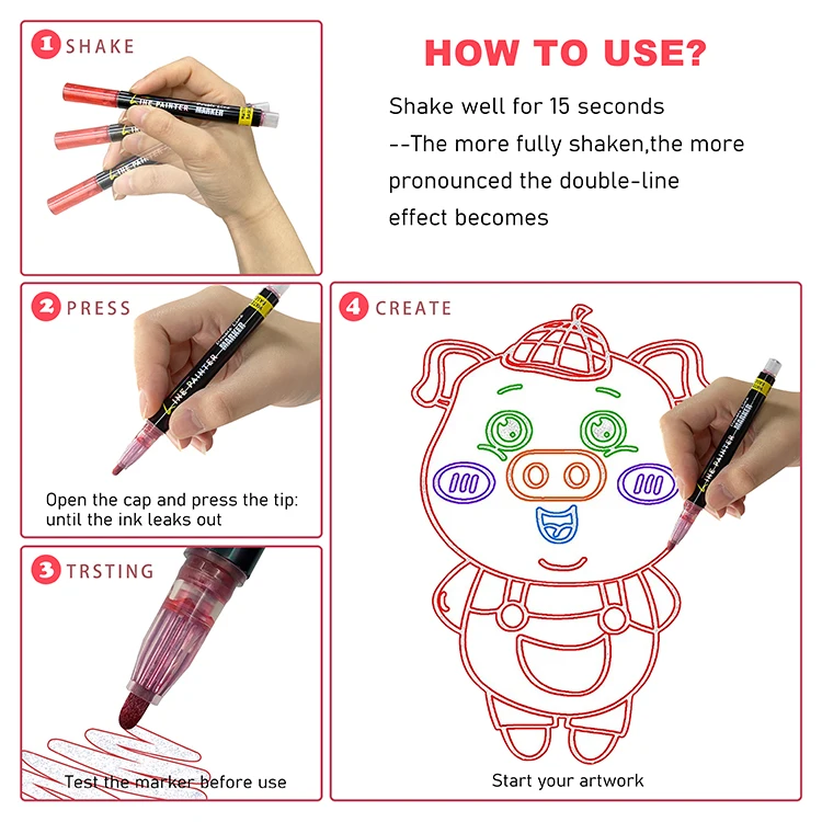 factory custom high quality indelible ink sublimation marker 30 colors non toxic 3.5 mm bullet tip permanent ceramic marker pen