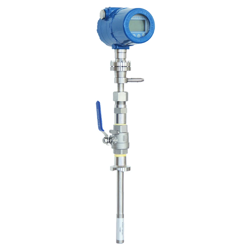 Gas mass flow meter Insert thermal gas Hydrogen mass flow meter