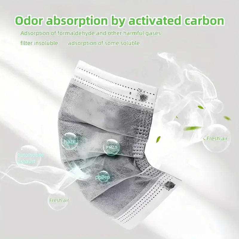 Disposable 4 Layers Protection Activated Carbon Mask