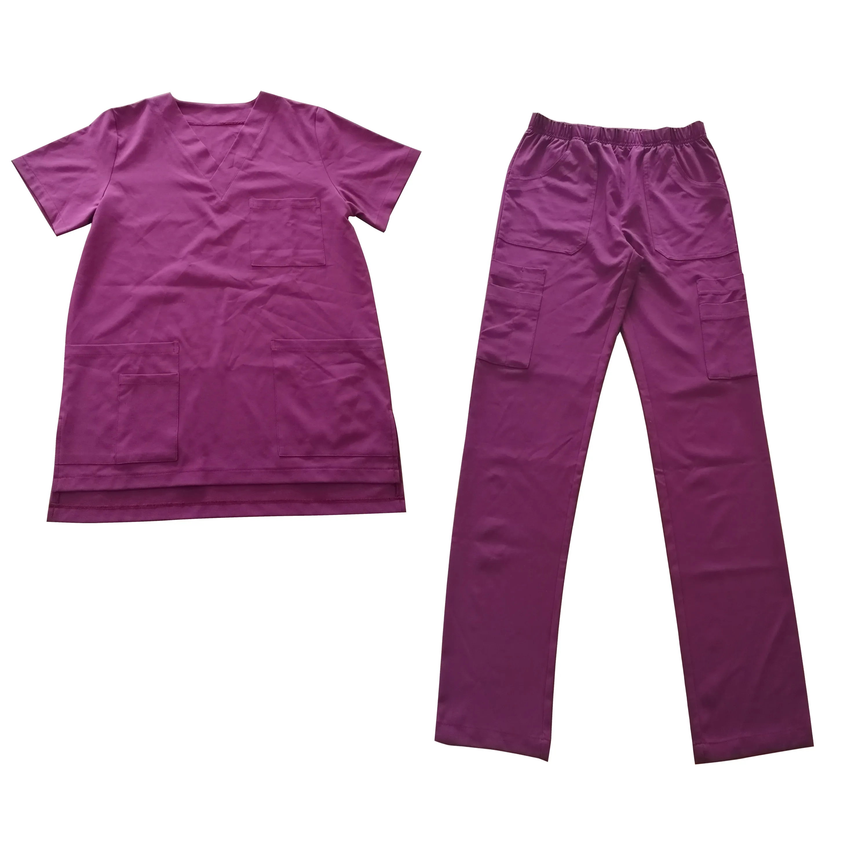 Customized Hospital Cherokee Design Uniforms Women Joggers Set Medico Scrubs Uniforms Short/Long Sleeve Medical Scrubs Uniforms