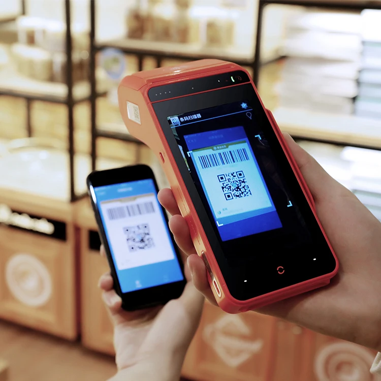 UROVO i9100 5.5 inch Touch Screen Handheld Android Wireless Smart mini POS for Supermarket Shop