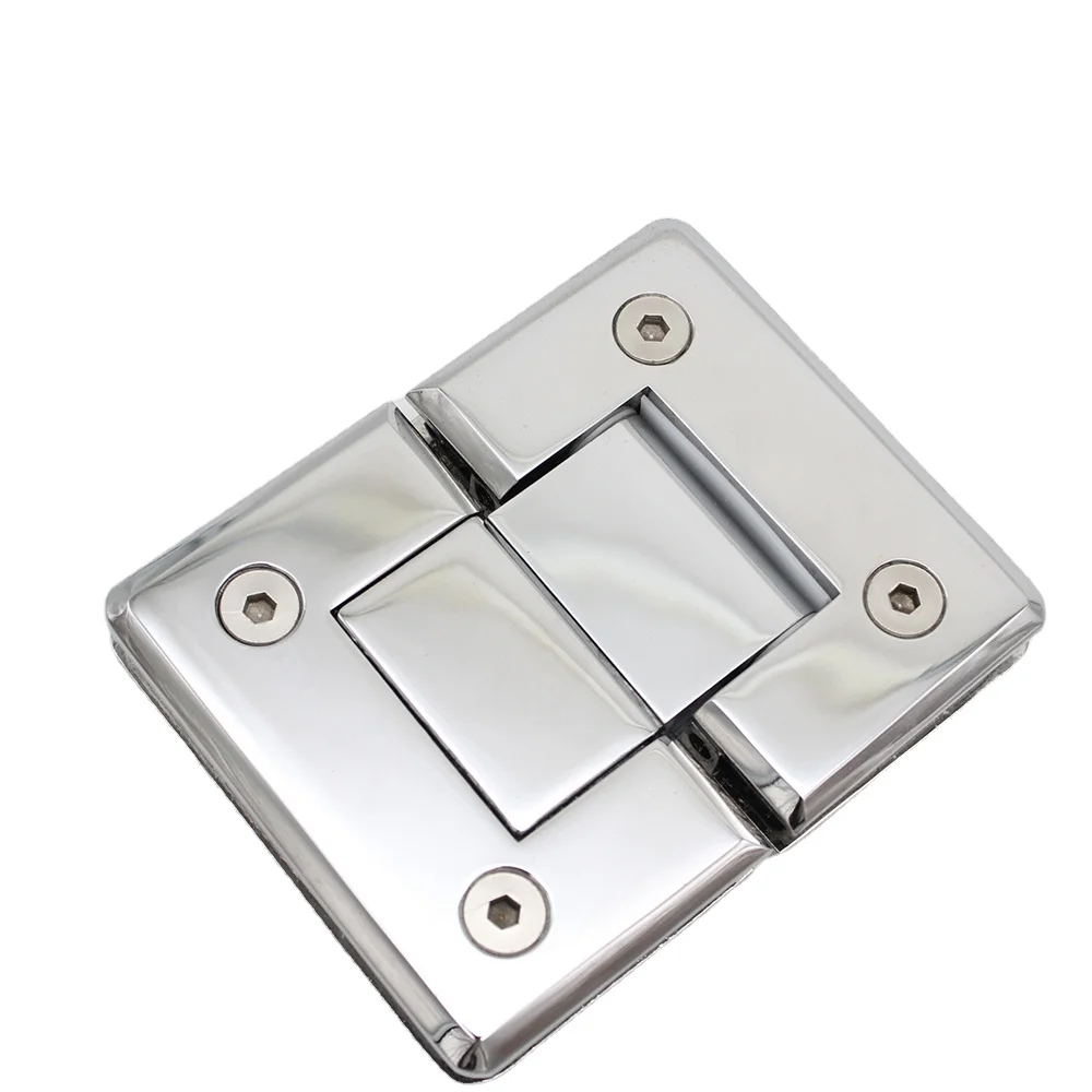 180 degree brass material glass to glass beveled shower door hinge