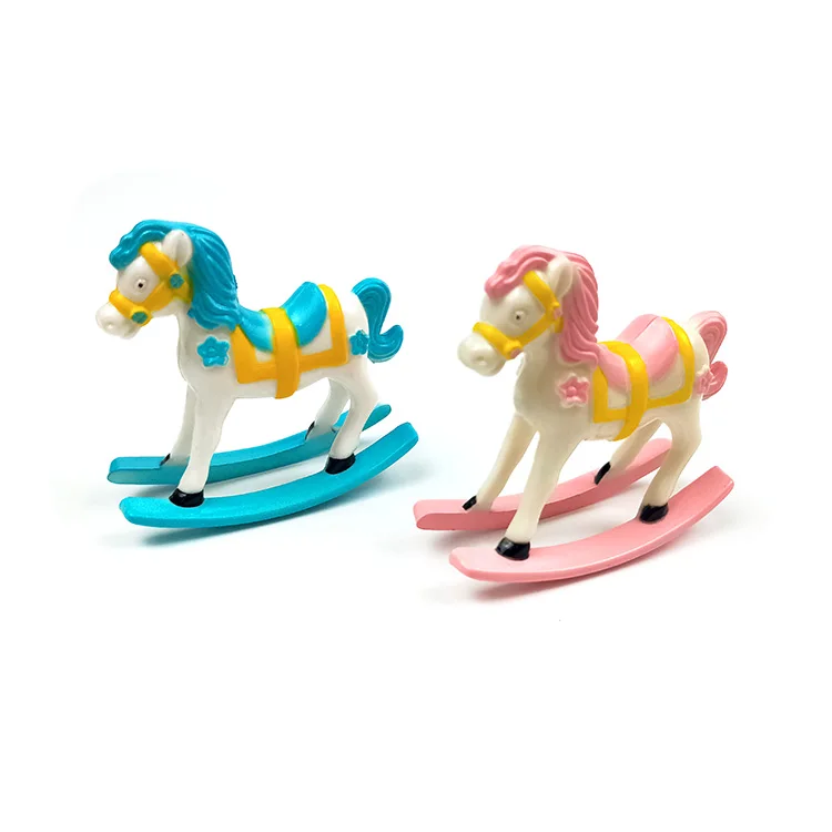 
Cute surprise gift mini soft vinyl Plastic MIni Doll Seesaw colorful zebra 