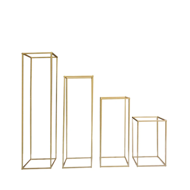 Metal Flower Stand Column Vases Wedding Centerpieces for Tables Gold Flower  Stand for Wedding Decorations